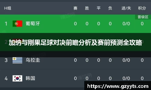 加纳与刚果足球对决前瞻分析及赛前预测全攻略